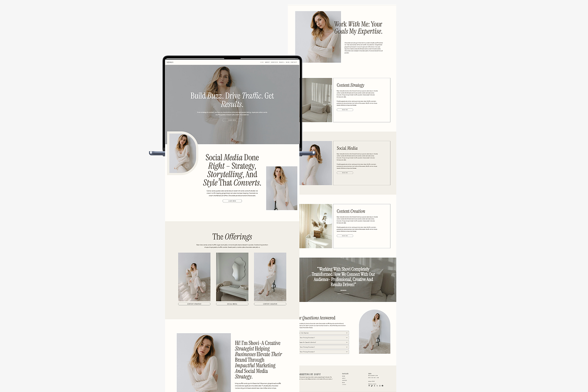 Minimal Portfolio Website Template preview 2