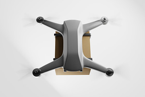 Delivery Drone Quadrocopter 3d Model