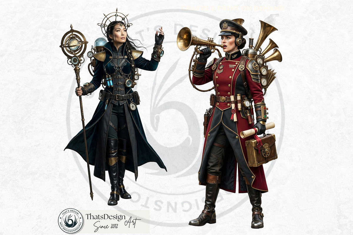 Brass Requiem Steampunk Characters, a Person Illustration by ThatsDesignArt (Photo 8 of 12)