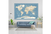 Kids World Map - Cartoon Ancient, a Graphic by PorcuPen Works (Thumbnail 7 of 7)