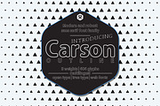 Carson Outline - 30% OFF, a Sans Serif Font by Quzma Supply Co. (Thumbnail 1 of 5)