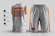 Dunk-Basketball Jersey+Shorts Mockup, a Shirt Mockup by Mocktopia (Thumbnail 5 of 10)