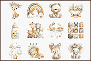 Baby Shower Clipart Boho Nursery Cli, an Illustration by Sublimation Artist (Thumbnail 3 of 6)