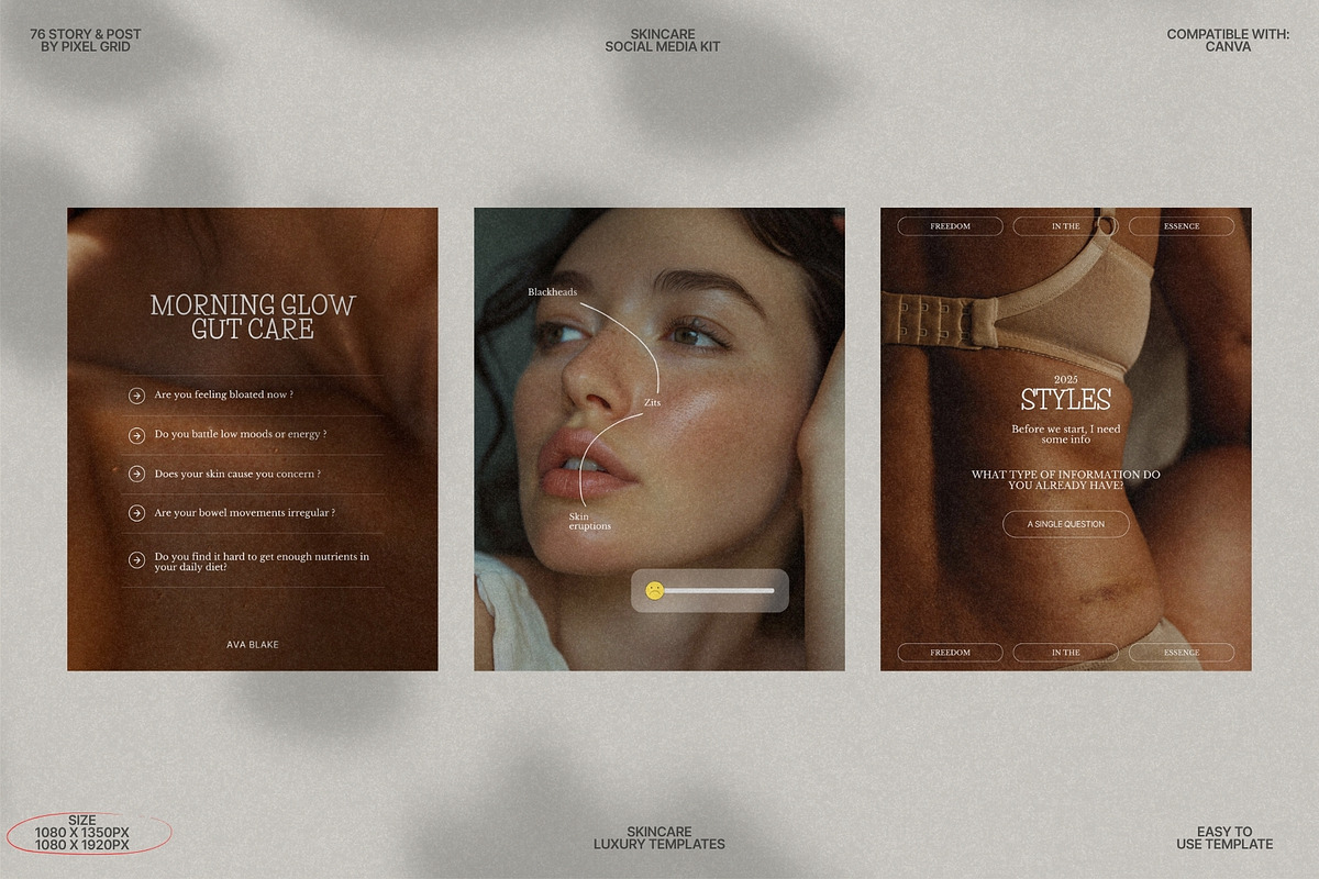 Story and Post Canva Skin Templates preview 8