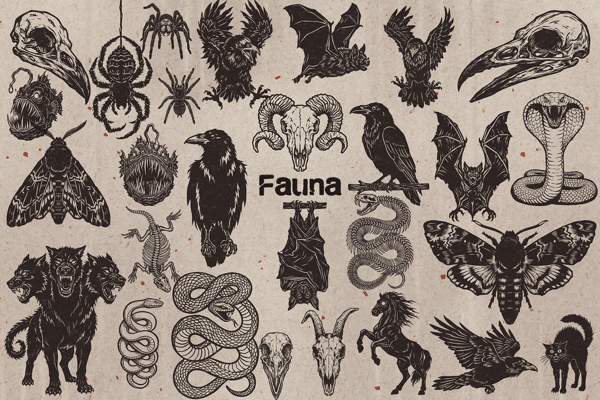 Halloween Procreate Stamps, a Brush Add-On by TheWhiteCatLab (Photo 7 of 9)