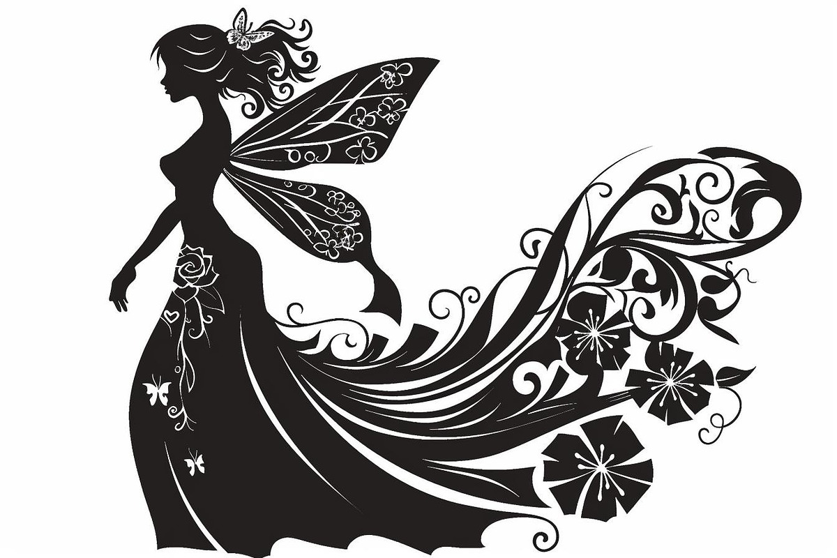 Silhouette of a fairy with delicate, an Illustration by Amazin_art (Photo 6 of 13)