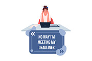 Anxiety from job vector cards, a Card Template by IMG visuals characters (Thumbnail 2 of 5)