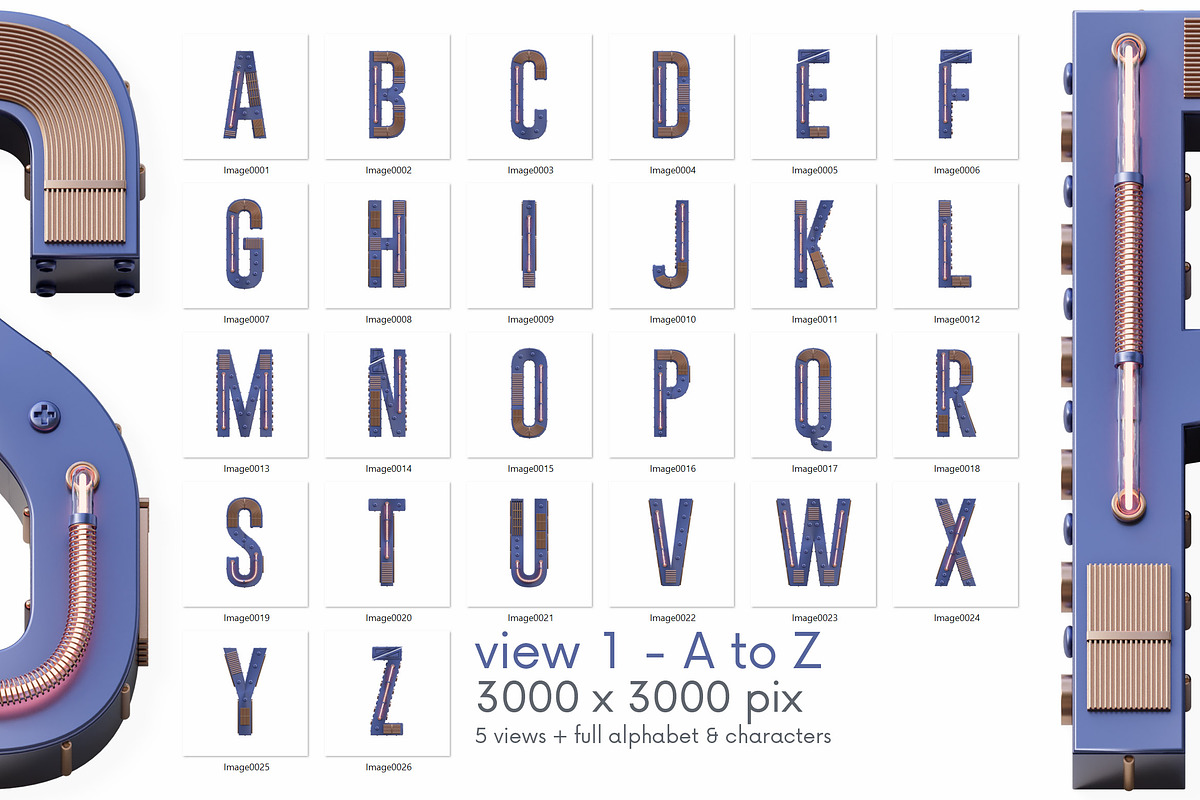 Condensed Future - 3D Lettering, a Graphic by MIIM (Photo 6 of 8)