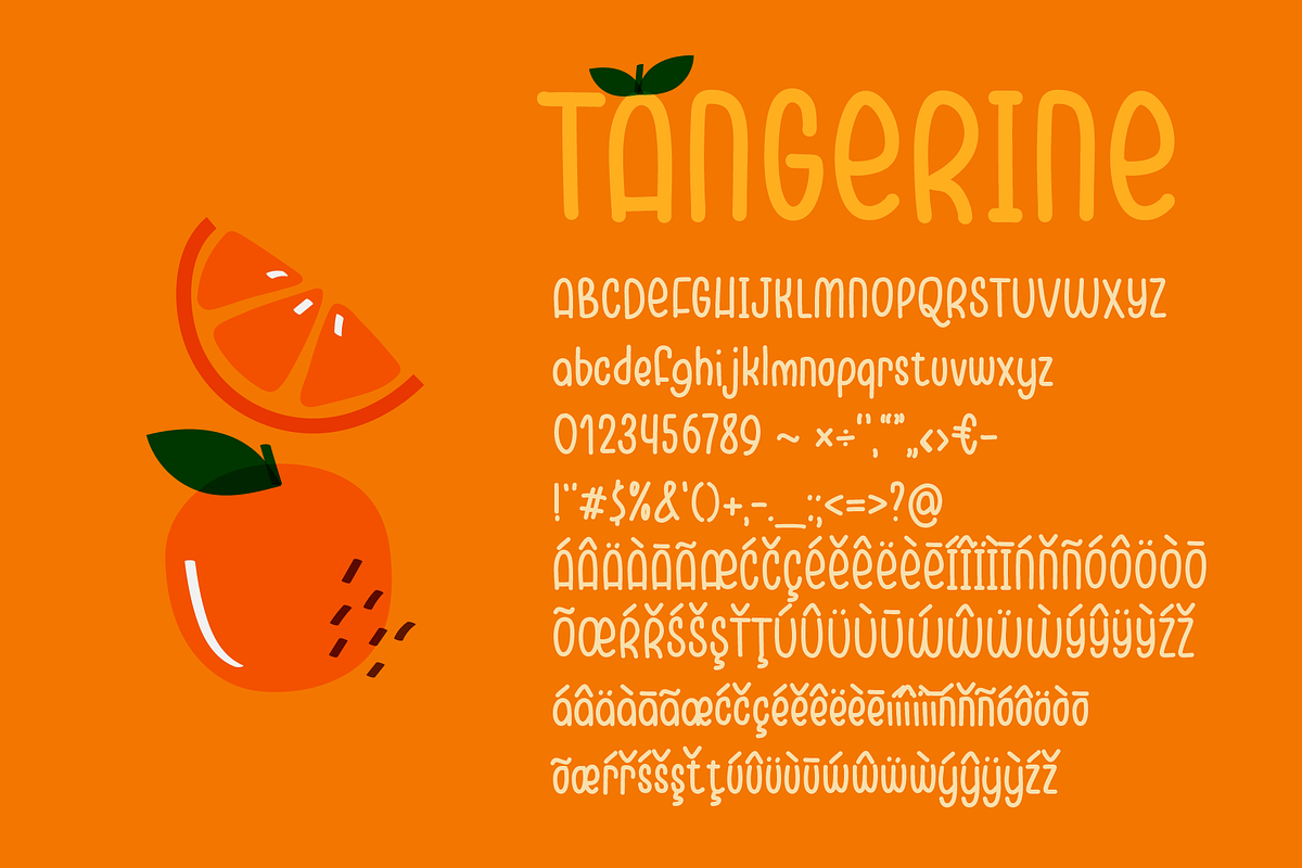 Tangerine FD - Cute Handwriting Font