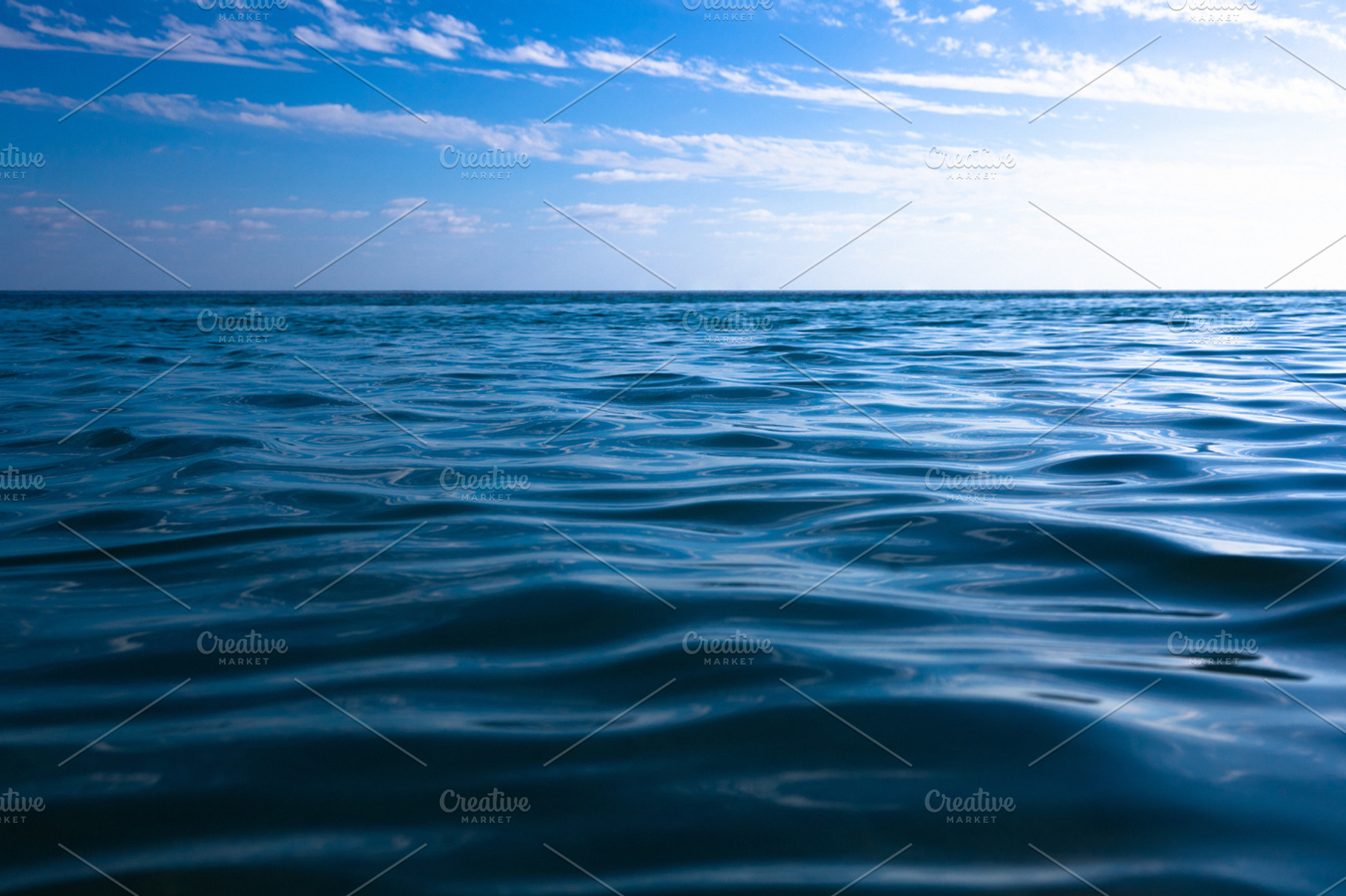 Ocean background containing blue, sky, and sea, a Nature Photo by FunkyMedia