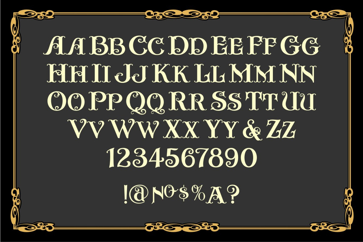 Casino Fancy, a Font by Art And Sign Unlimited (Photo 2 of 3)