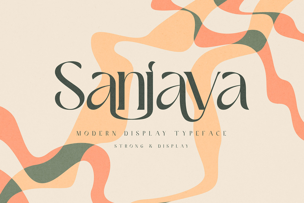 Ez-Sanjaya - Modern Decorative Font, a Serif Font by Eztudio (Photo 1 of 12)