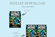 Boys 9th Birthday Party Template, an Invitation Template by InvitingStorys (Thumbnail 12 of 14)