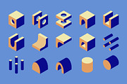 Blockscape - Isometric Shapes, an Object Graphic by Léo Alexandre (Thumbnail 7 of 18)