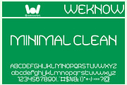 Minimal Clean font, a Sans Serif Font by weknow (Thumbnail 1 of 8)