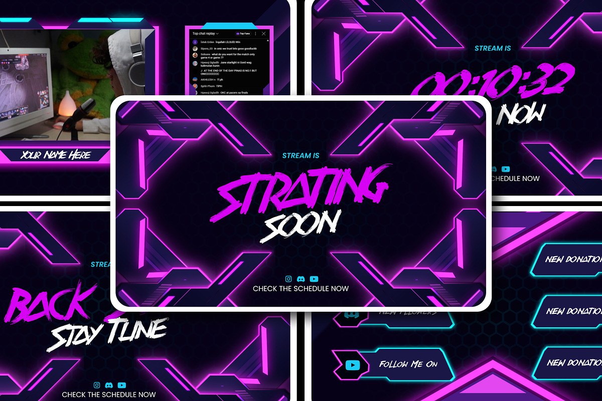 Gaming Streamer Pack After Effect, a Social Media Template by Loin Studio (Photo 1 of 3)