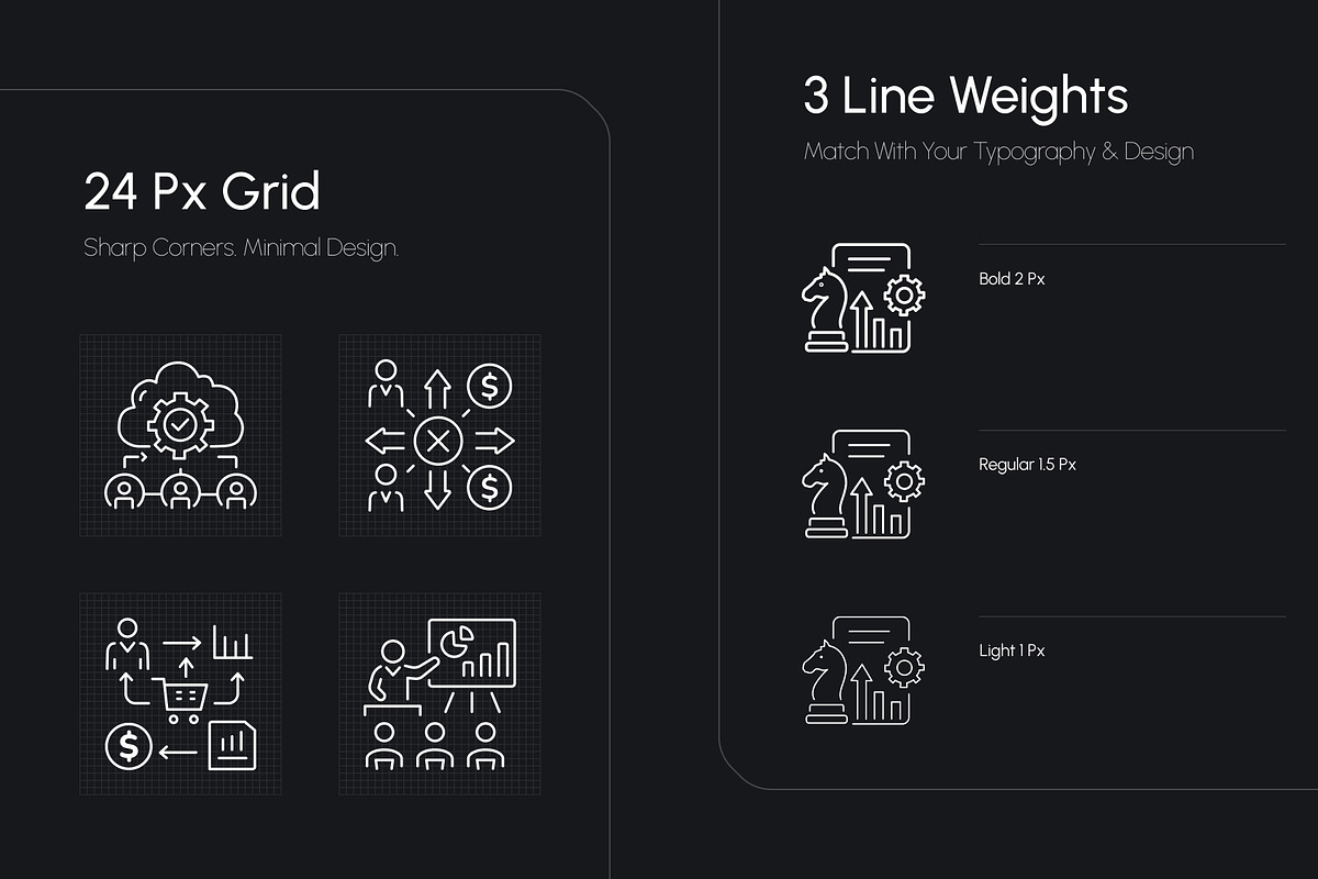 Sales Strategy Icons Set, an Outline Icon by Prosymbols (Photo 5 of 8)