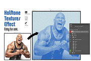 Halftone Master Bundle 2 Instant PSD, a Layer Style Add-On by LESZ Design (Thumbnail 3 of 10)