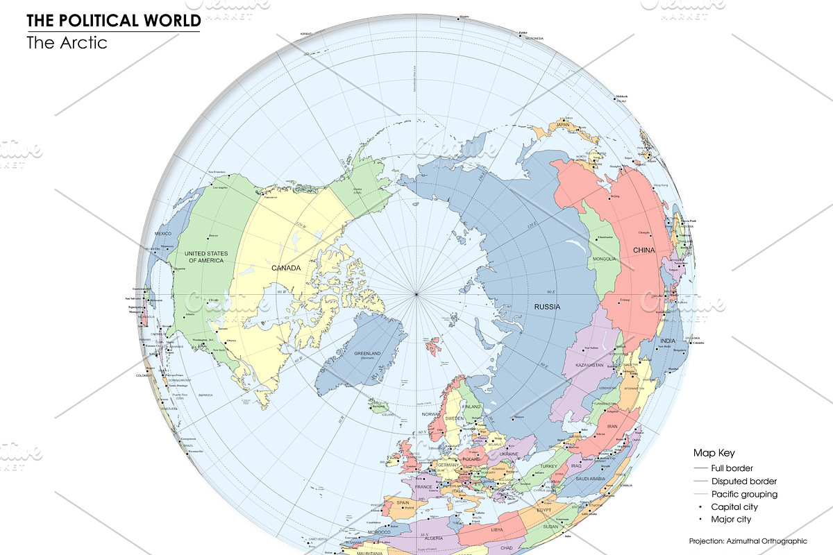 Globe Political Map - Bundle, an Education Illustration by Cartorical (Photo 8 of 8)