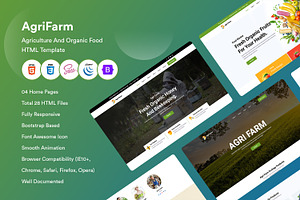 Agriculture & Organic Food Template, a HTML Template by CodexCoder Themes