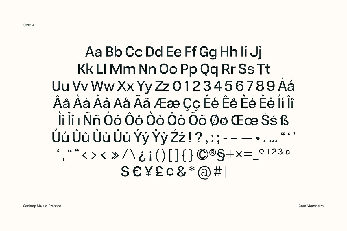 Cora Montserra - Modern Sans 9 Fonts, a Sans Serif Font by Casloop Studio (Photo 5 of 9)