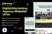 Brandy - Digital Marketing Web UI, an UI Kit Template by dhuhacreative (Thumbnail 1 of 8)