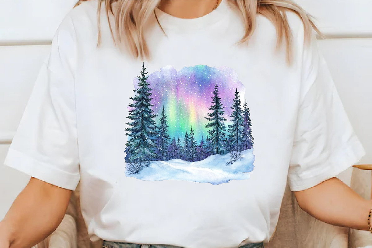Cozy Winter Northern Lights Bundle, an Illustration by Libby Wishes (Photo 5 of 7)