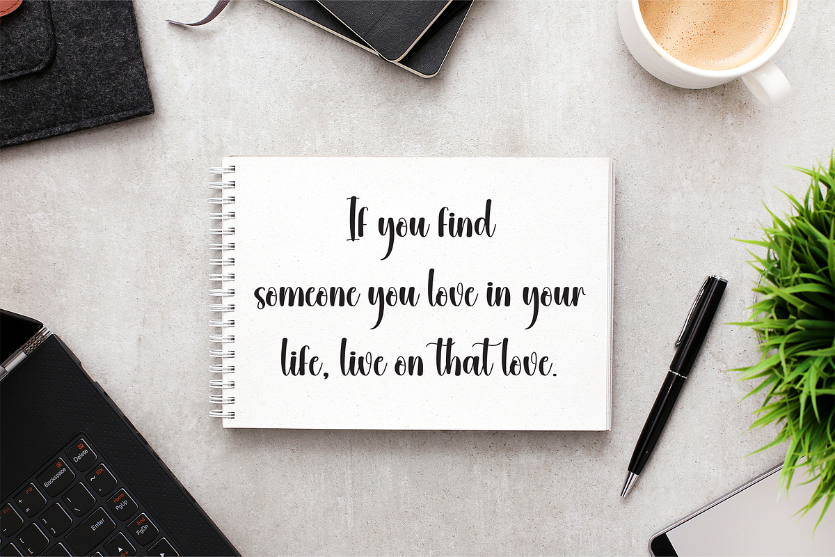 Samantha | Script Font, a Handwritten Font by Scratchones (Photo 4 of 8)
