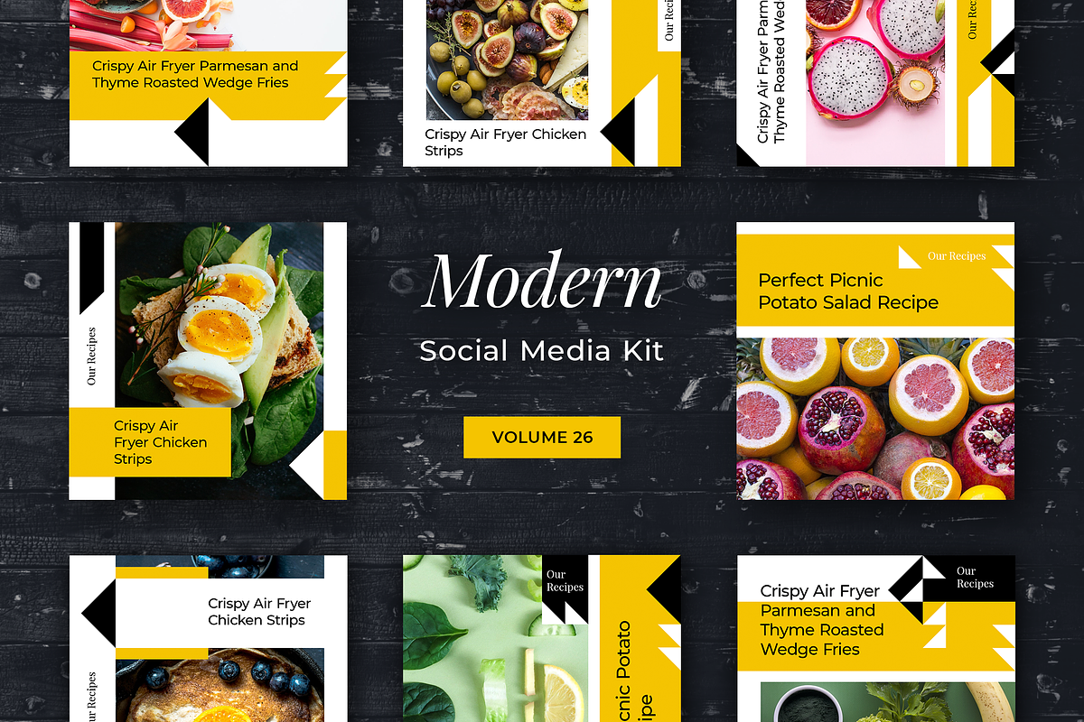 Modern Social Media Kit (Vol. 26), a Social Media Template by uispot (Photo 1 of 3)