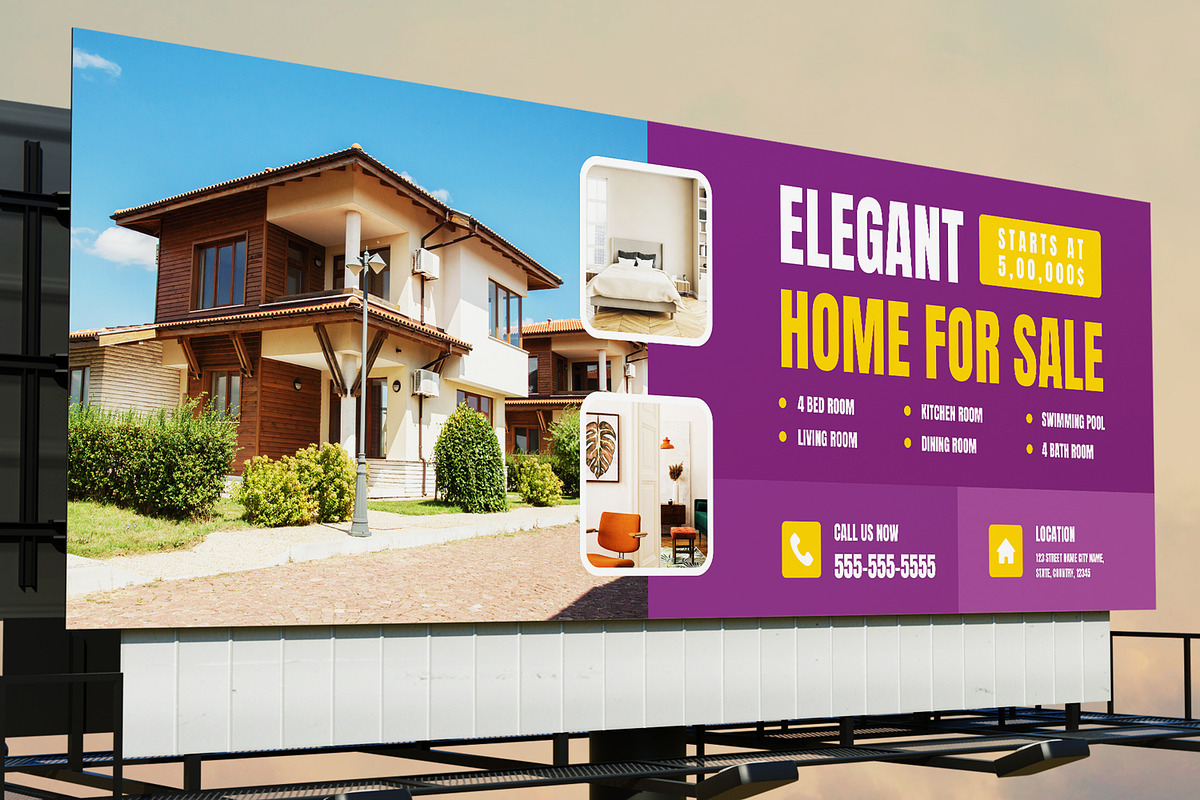 Real Estate Billboard Template, a Stationery Template by ContestDesign (Photo 1 of 2)
