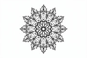 Mandala Silhouette Vector Bundle, an Illustration by Designer_Momina (Thumbnail 5 of 9)