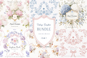 Vintage Floral Bundle, an Object Illustration by studioequinox (Thumbnail 1 of 65)