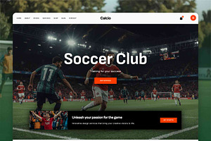 Soccer Club WordPress Theme, a WordPress Template by Nicdark Themes