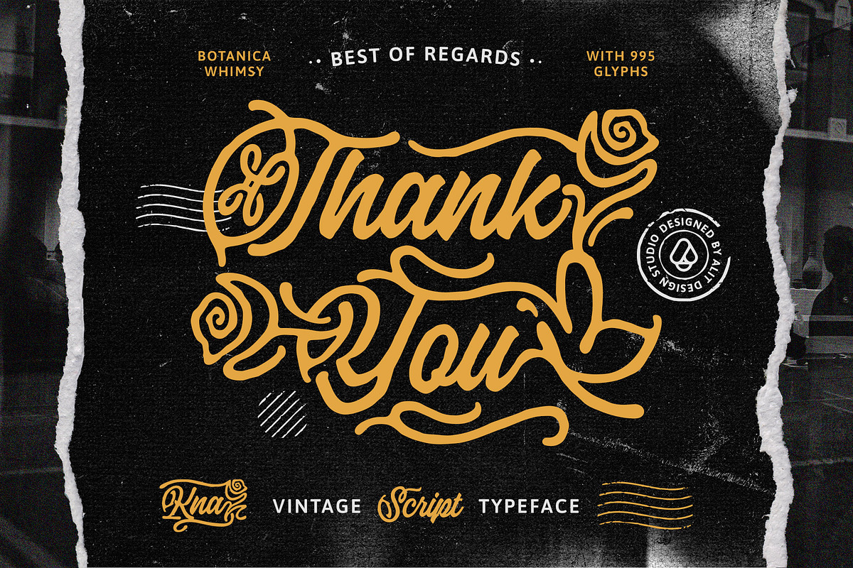 Botanica Whimsy Typeface, a Script Font by alit design (Photo 20 of 20)