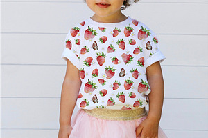 Strawberry Seamless Patterns