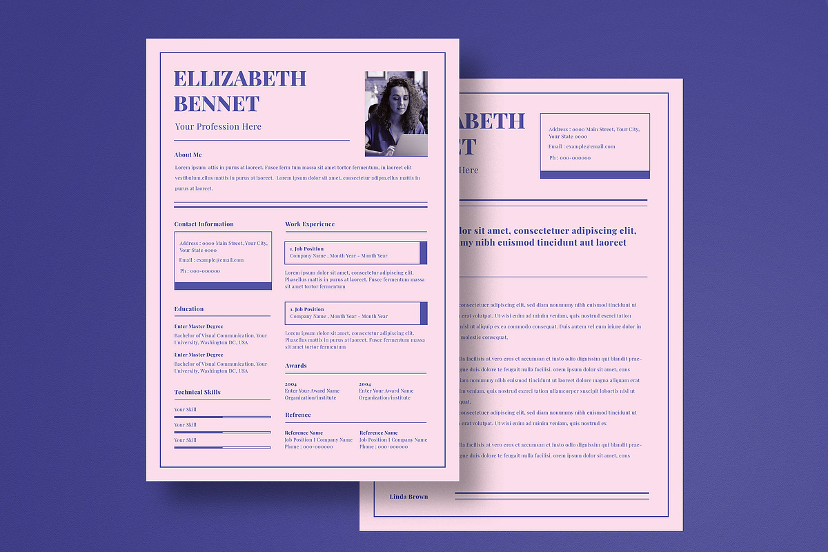 Modern Simple Resume, a Resume Template by graphicook (Photo 1 of 3)