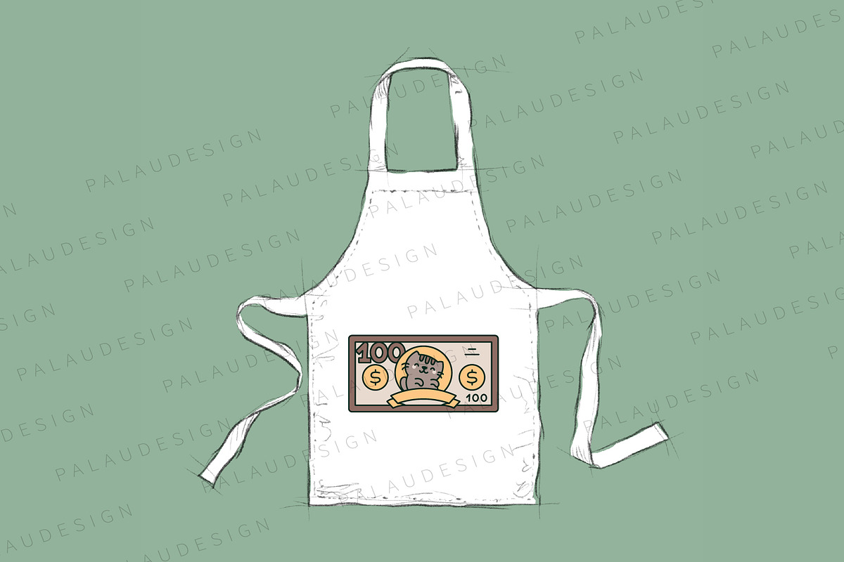 Cute Kawaii Dollar with Animals, an Animal Illustration by Palau (Photo 4 of 12)