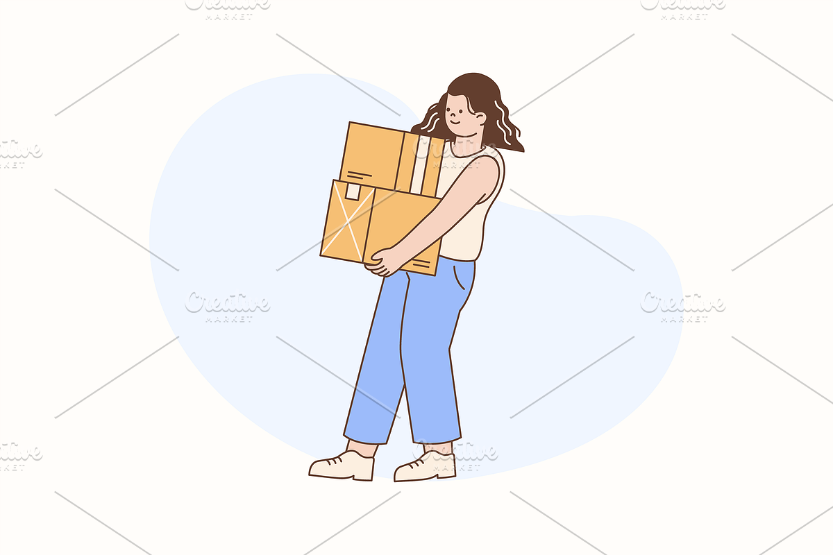 Delivery Package Illustration, an Object Graphic by Jump Studio (Photo 3 of 12)