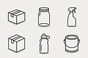 42 Vector Warehouse Outline Icons, an Outline Icon by adenpinkstore (Thumbnail 3 of 19)