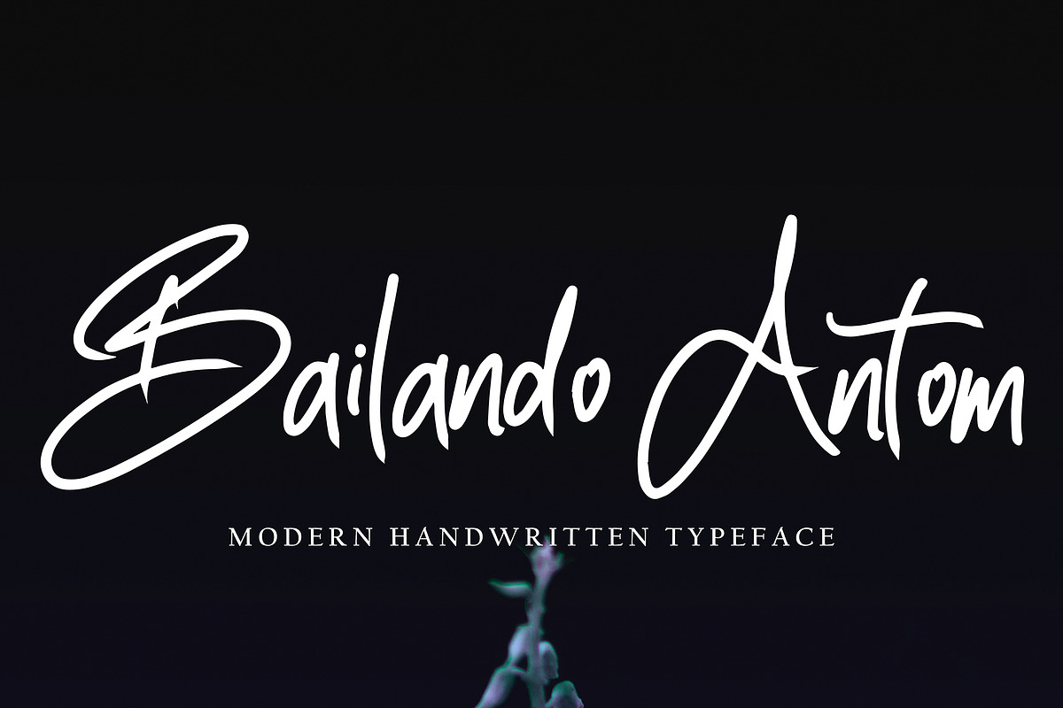 Bailando Antom, a Handwritten Font by pineungtype (Photo 1 of 13)