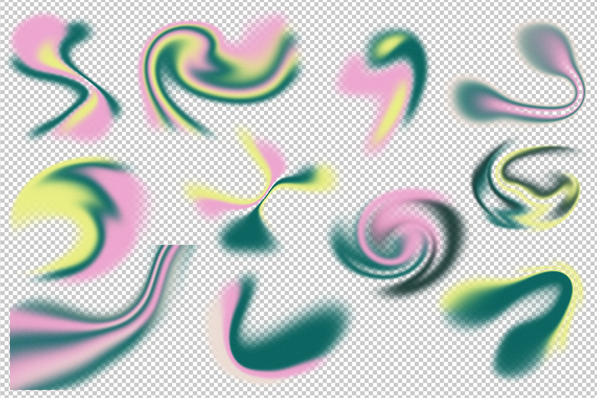 VIVID JADE Gradient Set, a Texture Graphic by angelainthefields (Photo 5 of 11)