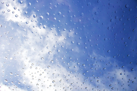 Fresh Water Drops On Blue Surface preview 6