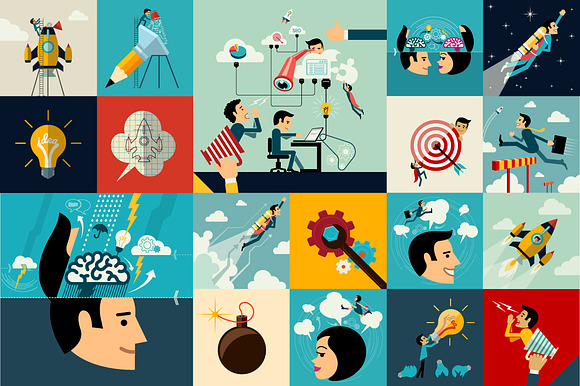 Business And Marketing Flat Concepts