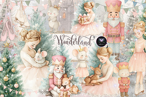 Winter Wonderland Nutcracker Clipart, an Illustration by BigCakeBee