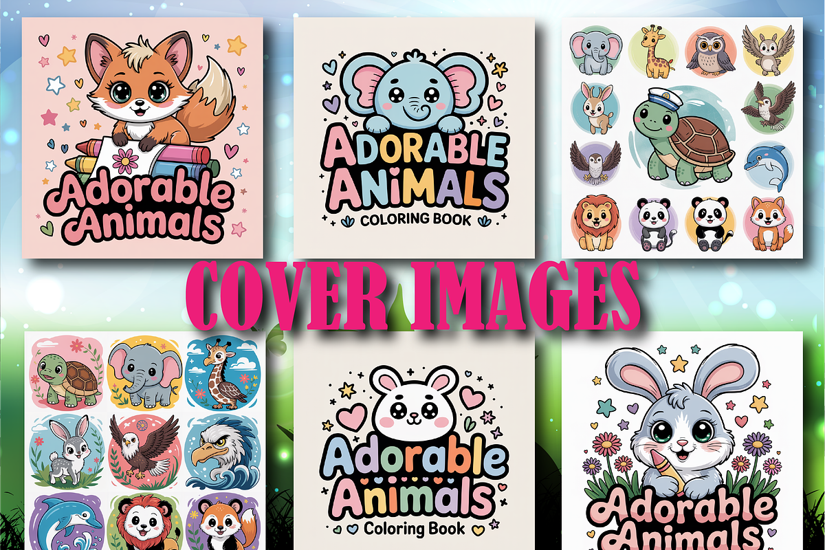 Adorable Animals Bold & Easy Color, an Animal Illustration by Design Home (Photo 2 of 4)