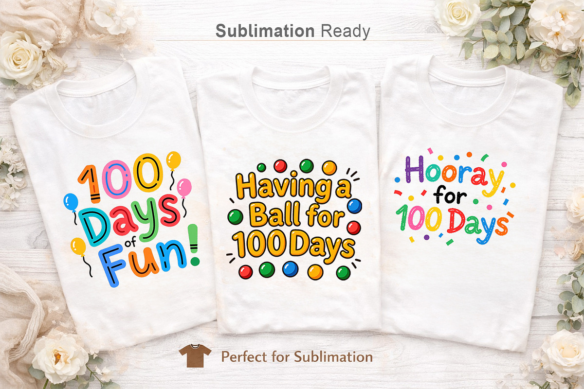 Kid Drawn 100 Days of School Clipart, an Illustration by Artnoy (Photo 5 of 8)