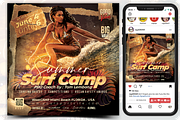 Summer Surf Camp Flyer Template, a Flyer Template by regalDRAW (Thumbnail 1 of 4)