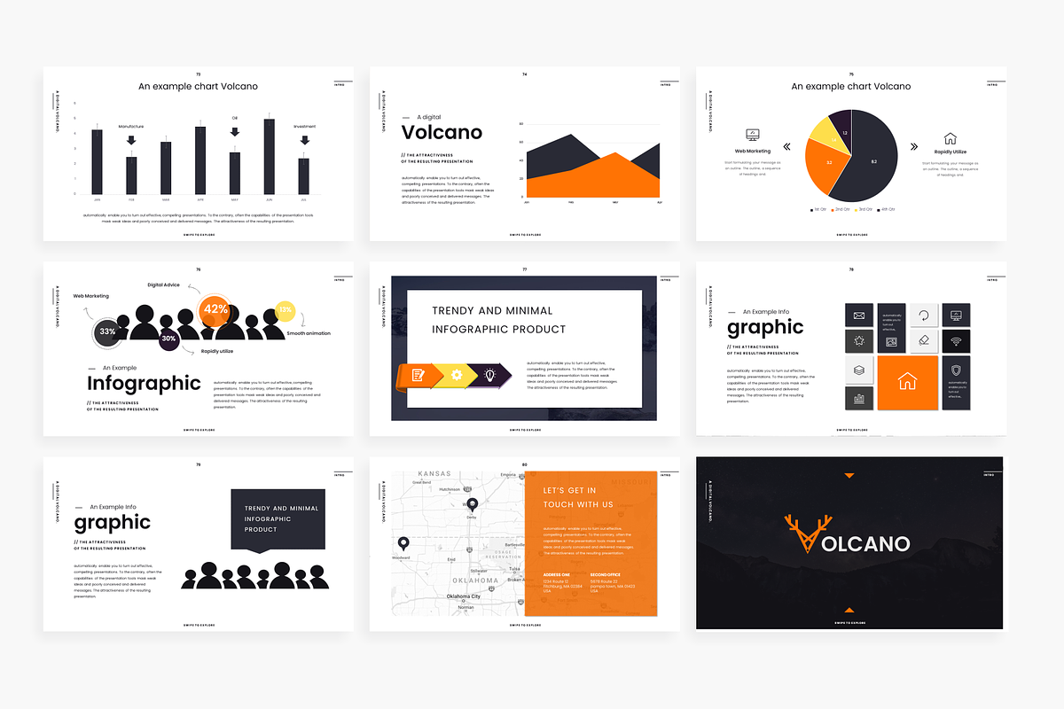 Volcano - Powerpoint Template, a Presentation Template by Mikokit (Photo 11 of 13)
