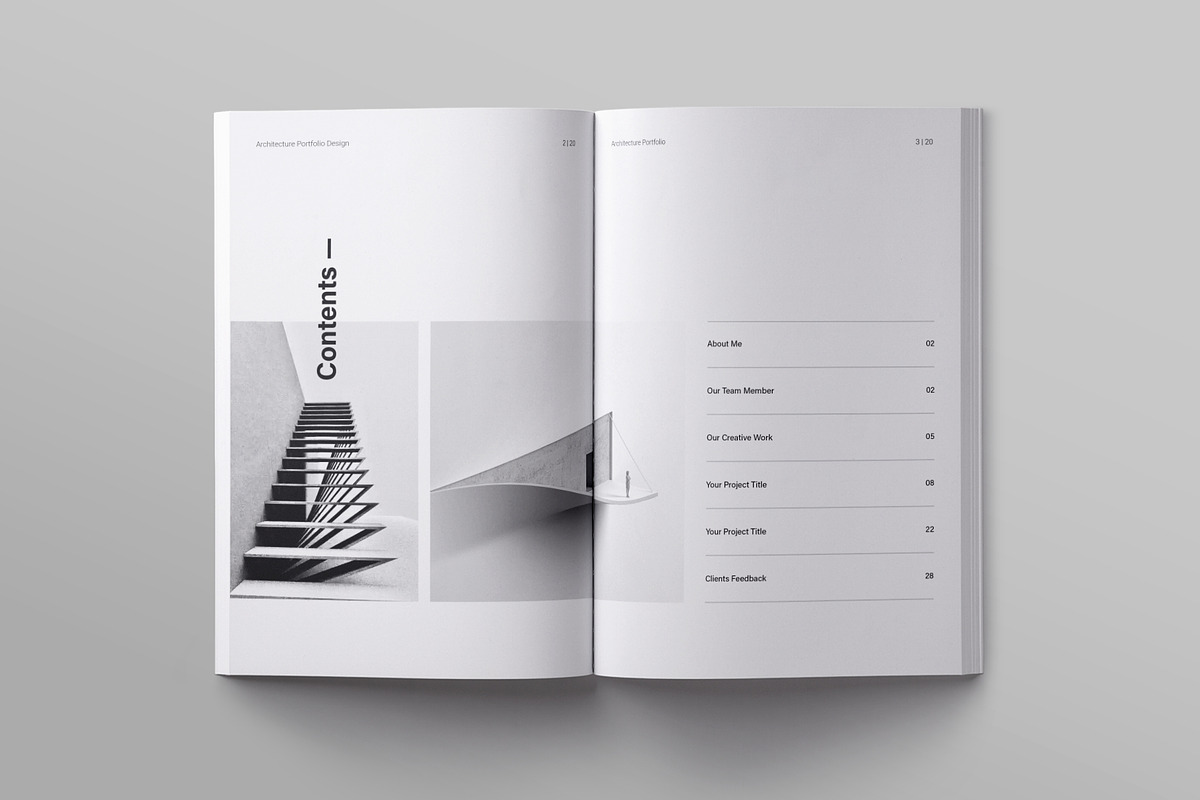 Architecture Portfolio Template, a Brochure Template by ElvinPrint (Photo 2 of 14)