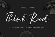 Think Road, a Script Font by akrtype (Thumbnail 1 of 8)
